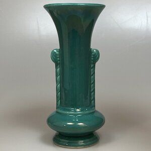 Vintage Jade Art Deco Pottery Vase